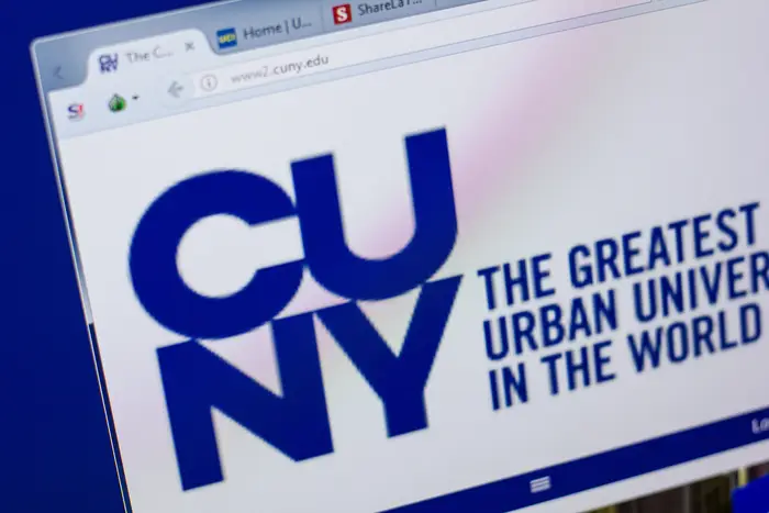 An image of CUNY's website.